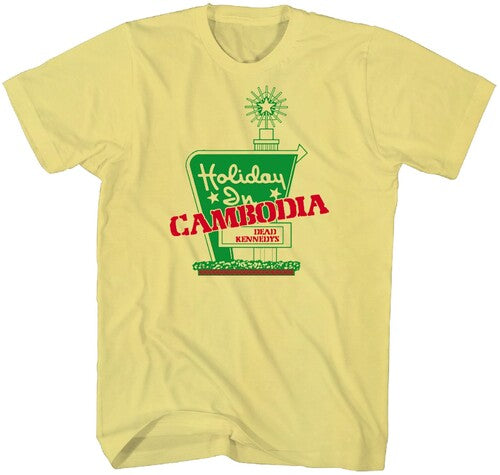 Dead Kennedys Holiday Tshirt Lg Yellow Ts0008dka3 - Dead Kennedys Holiday Tshirt Lg Yellow Ts0008dka3 - Apparel