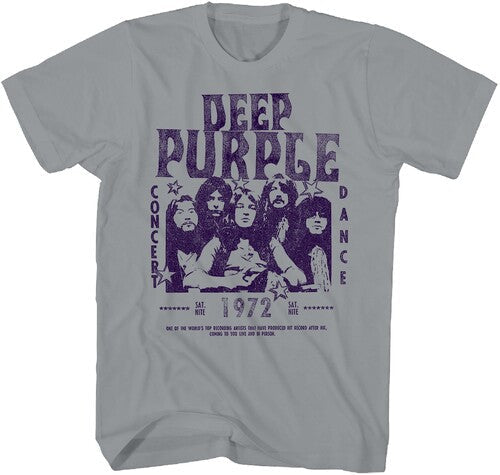 Deep Purple Concert 1972 Tshirt 3xlgray 24dpp024a6 - Deep Purple Concert 1972 Tshirt 3xlgray 24dpp024a6 - Apparel