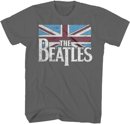 Beatles Distressed Union Jack Tshirt Md 2061110404 - Beatles Distressed Union Jack Tshirt Md 2061110404 - Apparel