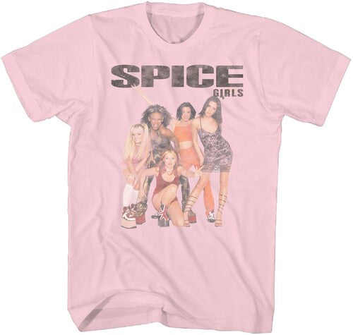 Spice Girls Squad Photo Tshirt Med Pink 20011057a2 - Spice Girls Squad Photo Tshirt Med Pink 20011057a2 - Apparel