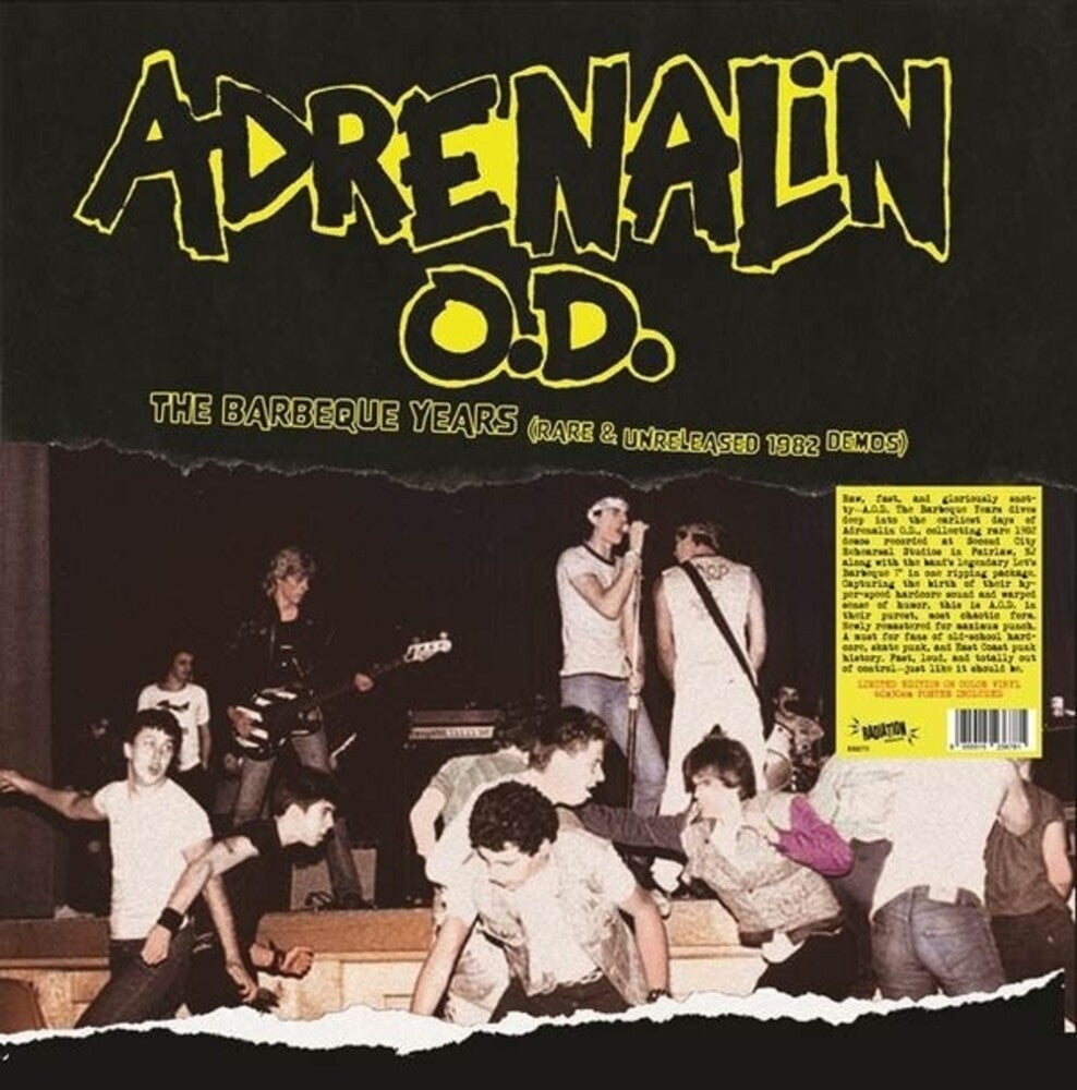Adrenalin OD - Barbeque Years (Rare & Unreleased 1982 Demos) [LP] Vinyl Record