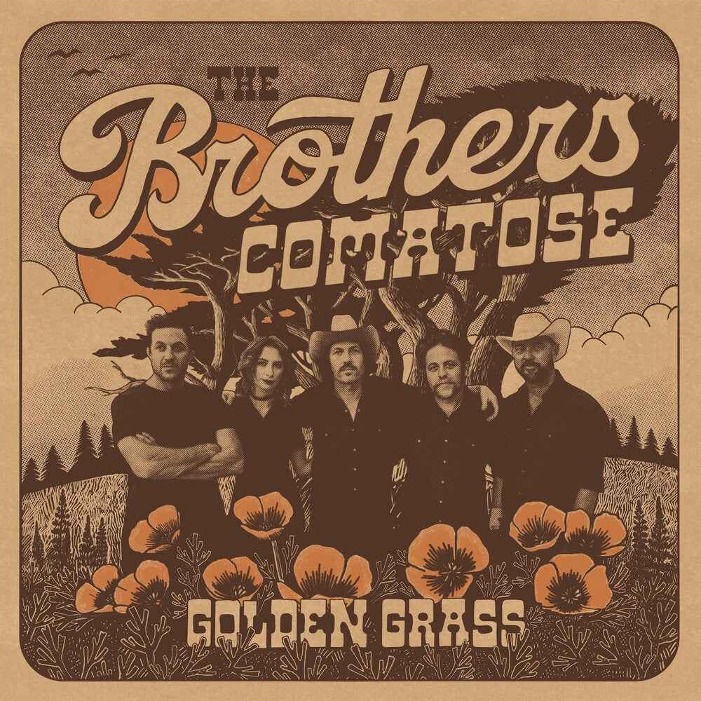 Golden Grass - Splattered Orange & Blue [Colored Vinyl]