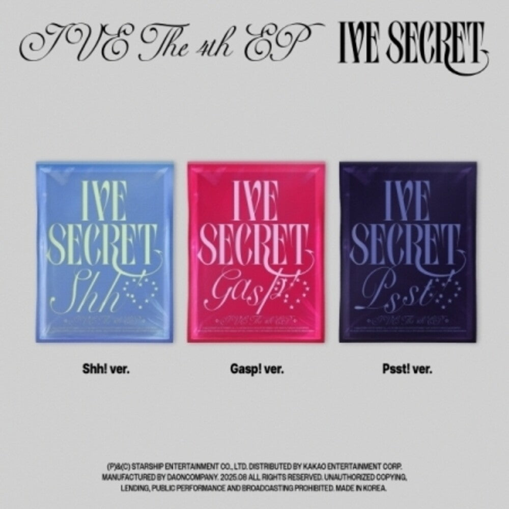 IVE - Ive Secret - Random Cover (Phob) (Phot) (Asia) [CD]