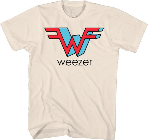 Weezer Weezer Logo Tshirt Medium Natural - Weezer Weezer Logo Tshirt Medium Natural - Apparel