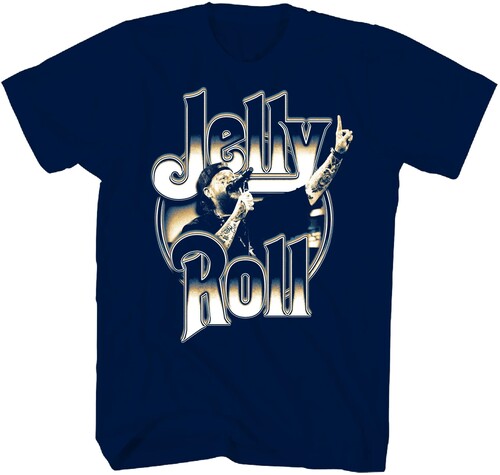 Jelly Roll Number 1 Tshirt Medium Navy - Jelly Roll Number 1 Tshirt Medium Navy - Apparel