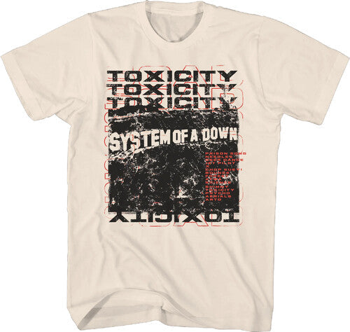 System Of A Down Toxicity Scribble Tsh 3x Lrg Nat - System Of A Down Toxicity Scribble Tsh 3x Lrg Nat - Apparel