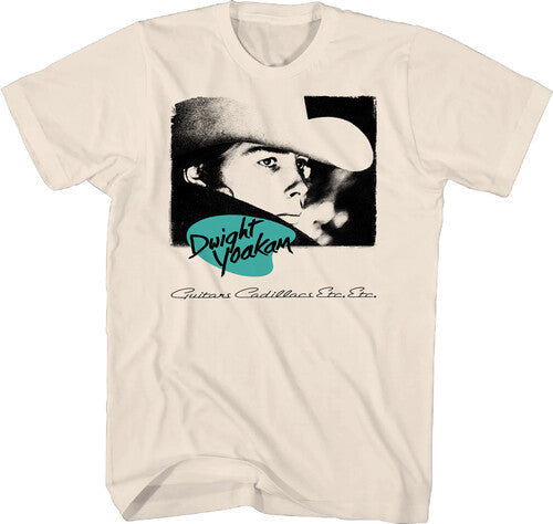 Dwight Yoakam Gtrs/cadillacs T-shirt Medium Nat - Dwight Yoakam Gtrs/cadillacs T-shirt Medium Nat - Apparel