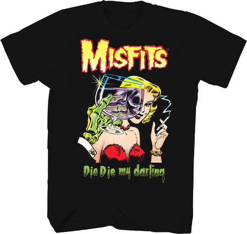 Misfits Die Die My Darling T-shirt 2x Large Blk - Misfits Die Die My Darling T-shirt 2x Large Blk - Apparel