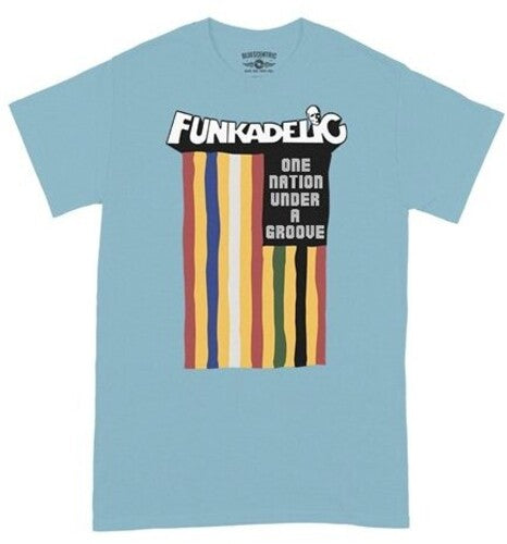 Funkadelic One Nation Flag Shirt Light Blue Large - Funkadelic One Nation Flag Shirt Light Blue Large - Apparel