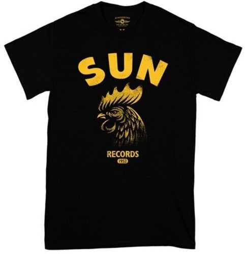 Sun Records Gritty Rooster T-shirt Black 2xl - Sun Records Gritty Rooster T-shirt Black 2xl - Apparel
