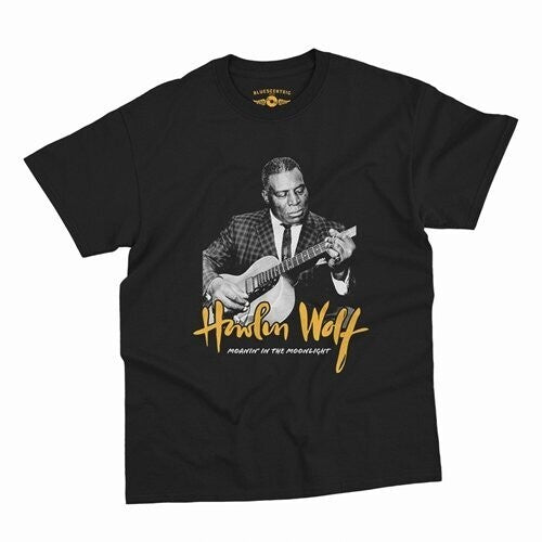 Howlin Wolf Moanin Moonlight T-shirt Black Xl - Howlin Wolf Moanin Moonlight T-shirt Black Xl - Apparel