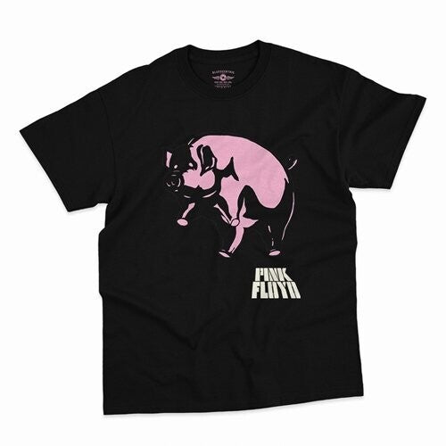 Pink Floyd Algie Pig T-shirt Black Large - Pink Floyd Algie Pig T-shirt Black Large - Apparel