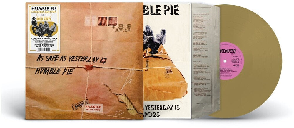 Humble Pie - As Safe As Yesterday [Gold] Vinyl Record
