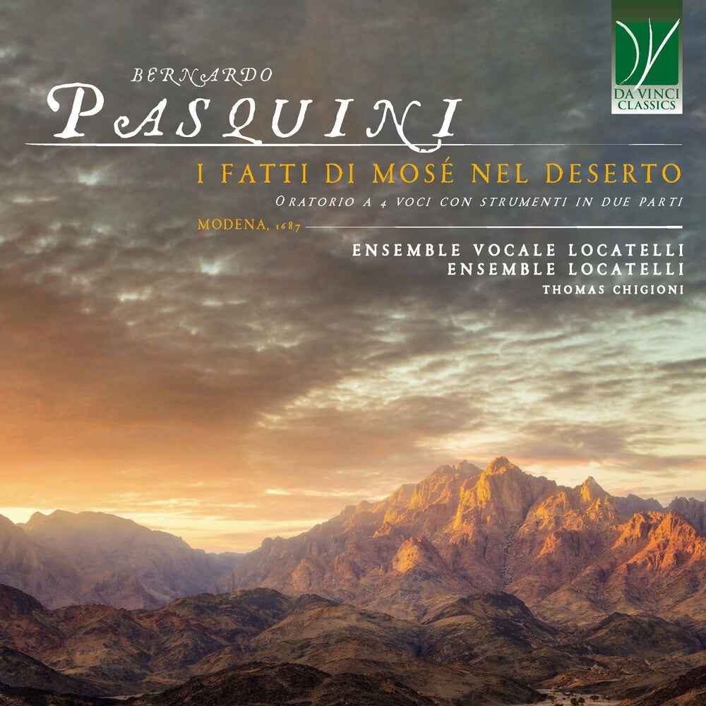 Pre-Order: Bernardo Pasquini: I Fatti Di Mose Nel Deserto [CD]