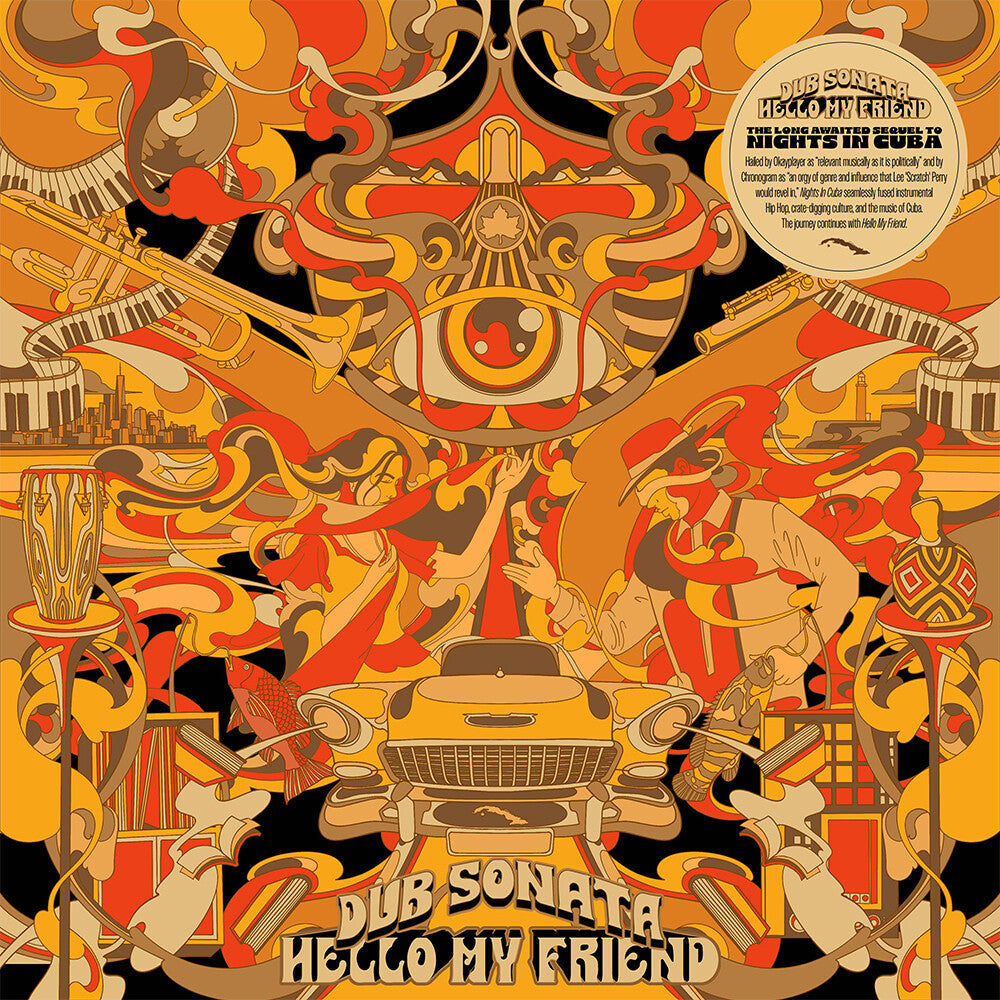 PRE-ORDER: Hello My Friend [Orange, Yellow & Black Splatter]