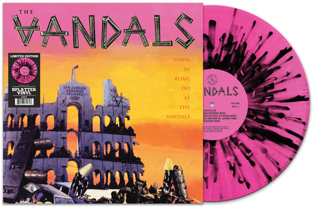 PRE-ORDER: When In Rome Do As The Vandals [Pink / Black Splatter]