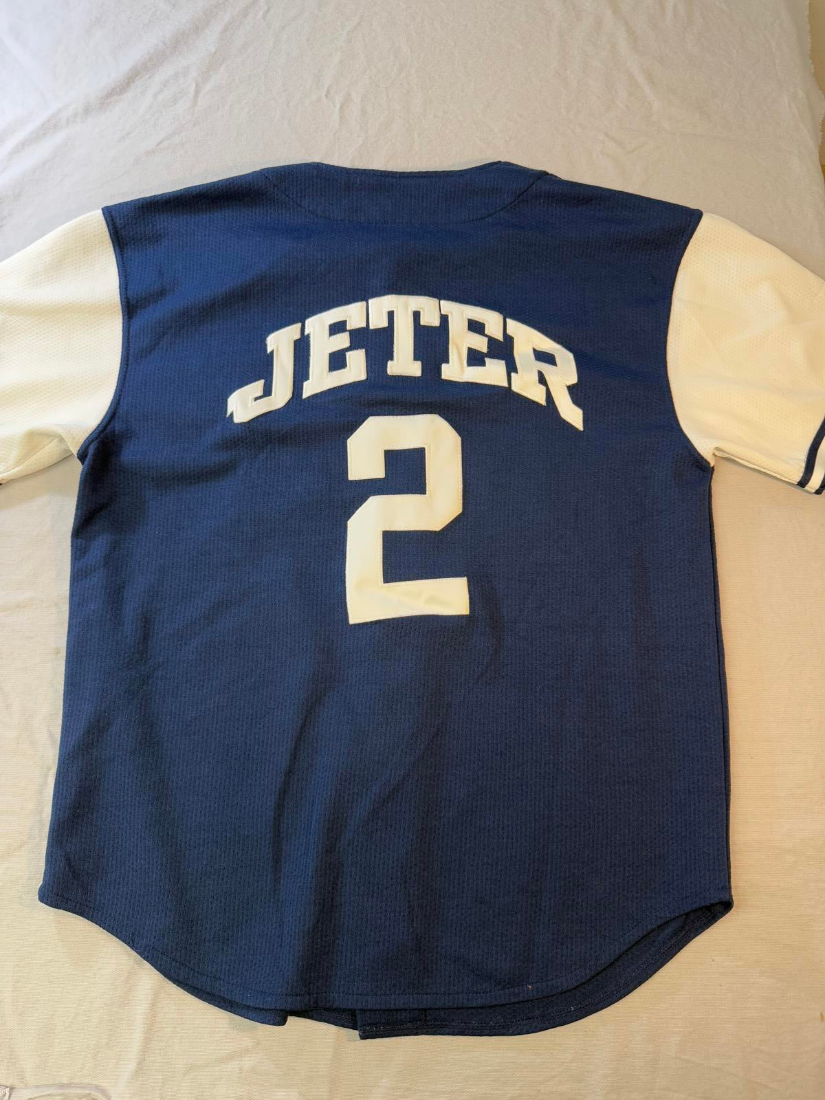 VTG Derek Jeter Baseball Jersey Yankees #2 Starter Jersey L