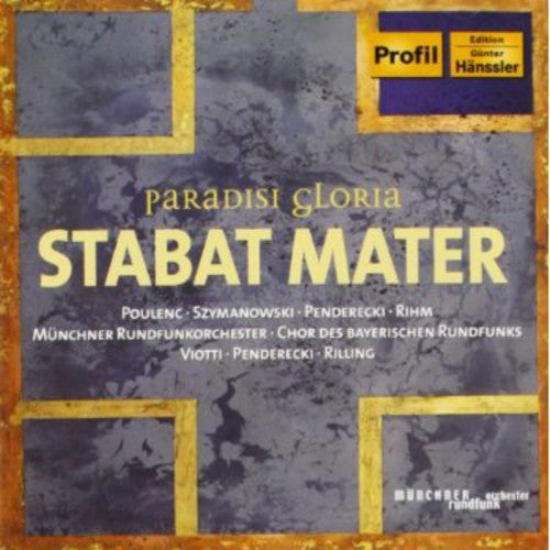 Penderecki/Poulenc/Szymanows - Stabat Mater Music CD