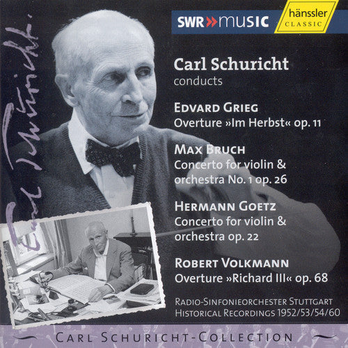 Carl Schuricht - Concerto for Violin & Orchestra Music CD