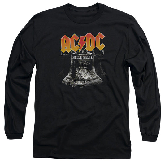 AC/DC Hells Bells Mens Long Sleeve Shirt Black Officially Licensed