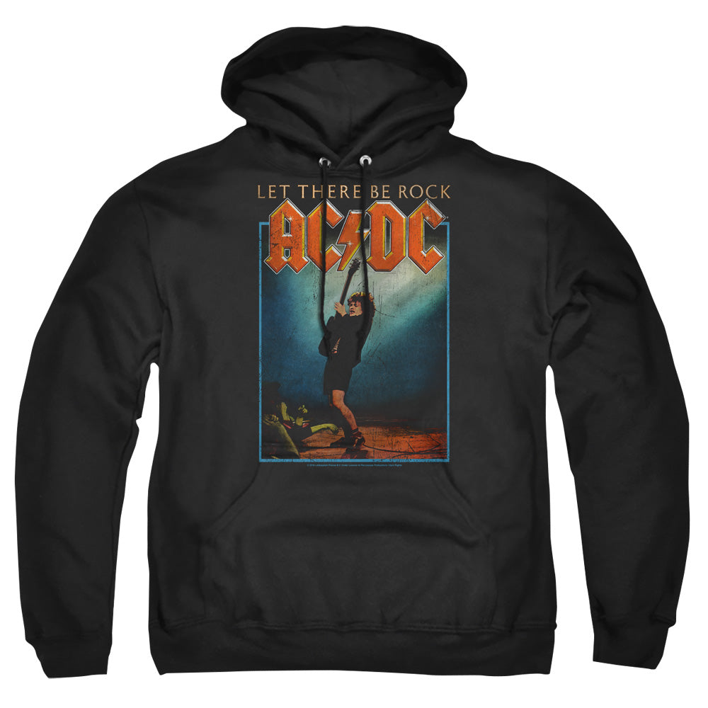 AC/DC Let There Be Rock Mens Hoodie Black Officially Licensed
