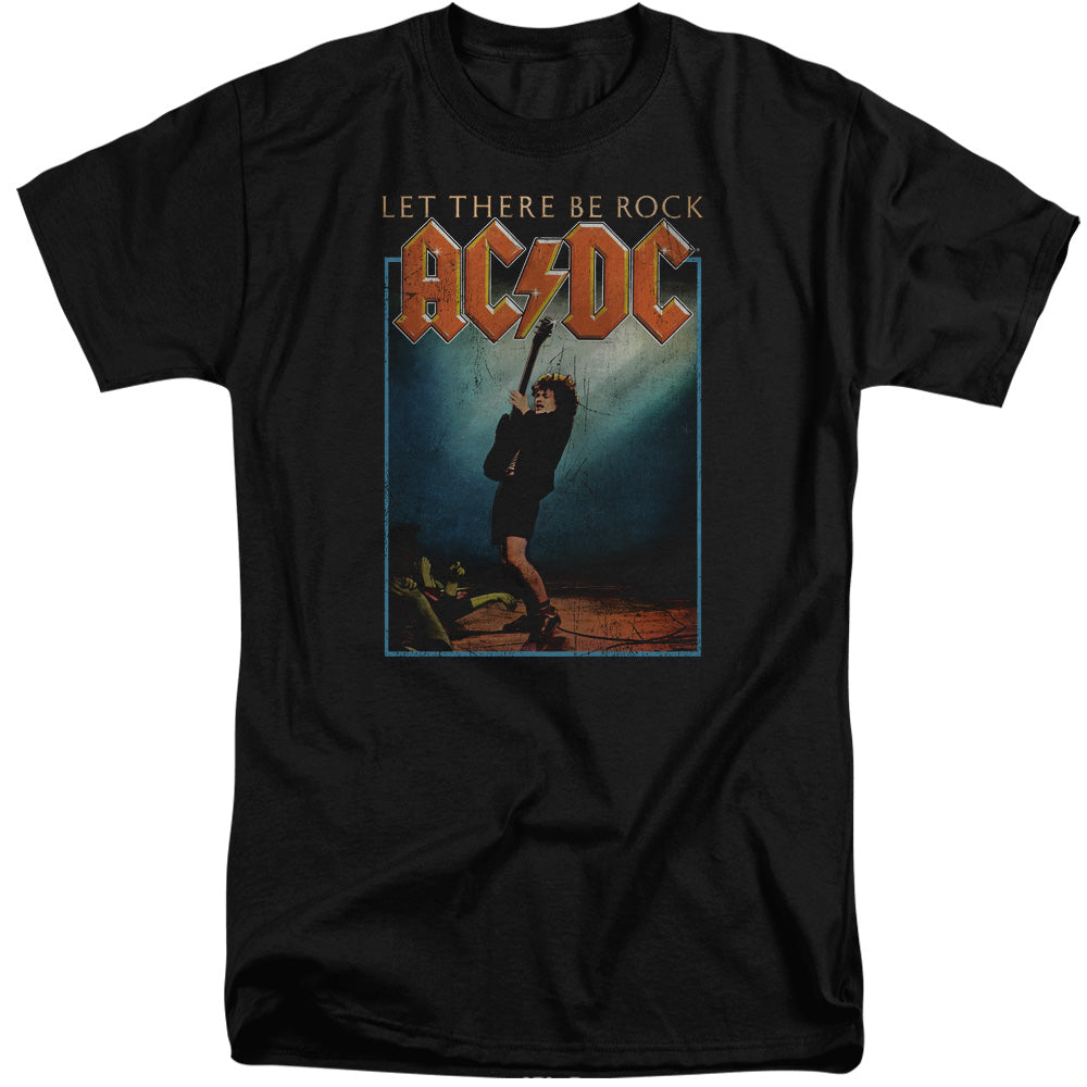 AC/DC Let There Be Rock Mens Tall T Shirt Black Officially Licensed