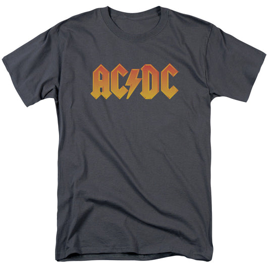 AC/DC Logo Mens T Shirt Charcoal Officially Licensed