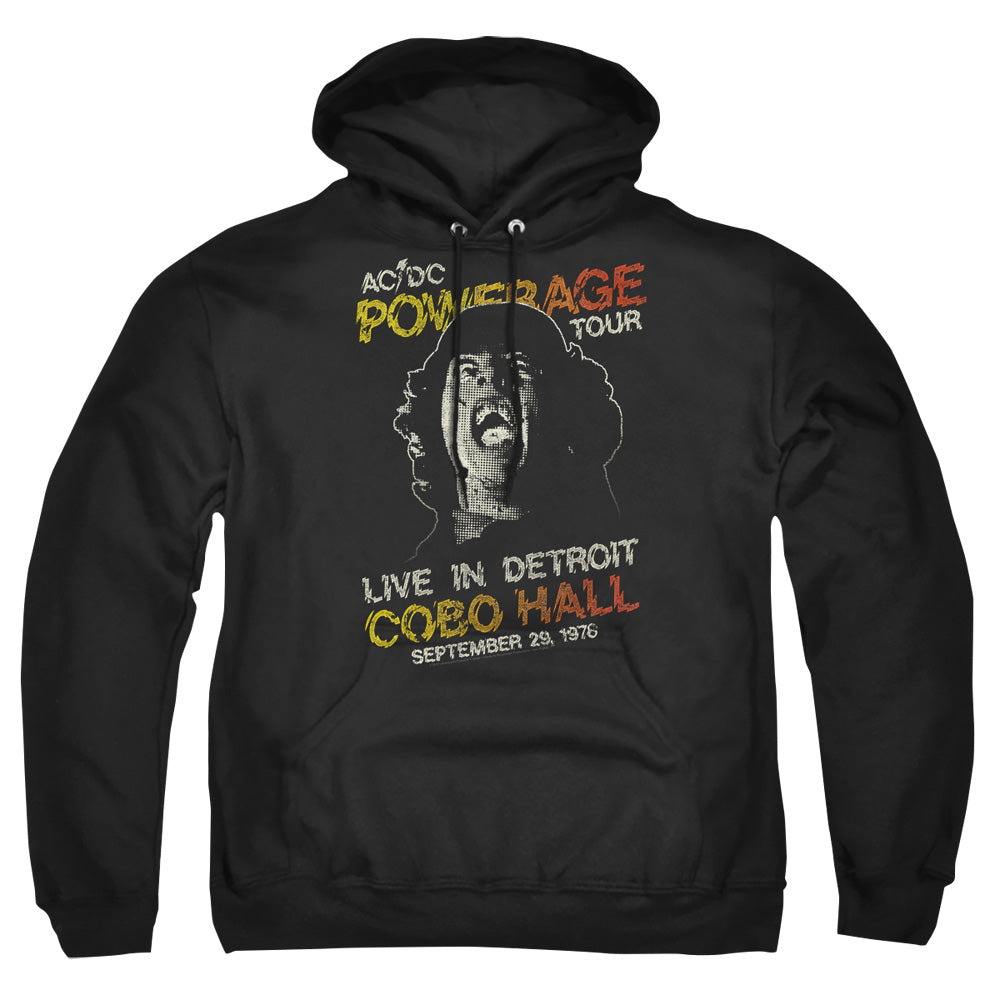 AC/DC Powerage Tour Mens Hoodie Black Officially Licensed