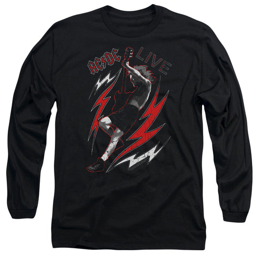 AC/DC Live Mens Long Sleeve Shirt Black Officially Licensed