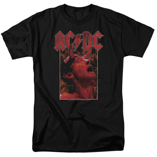 AC/DC Horns Mens T Shirt Black Officially Licensed