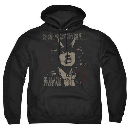 AC/DC My Friends Mens Hoodie Black Officially Licensed