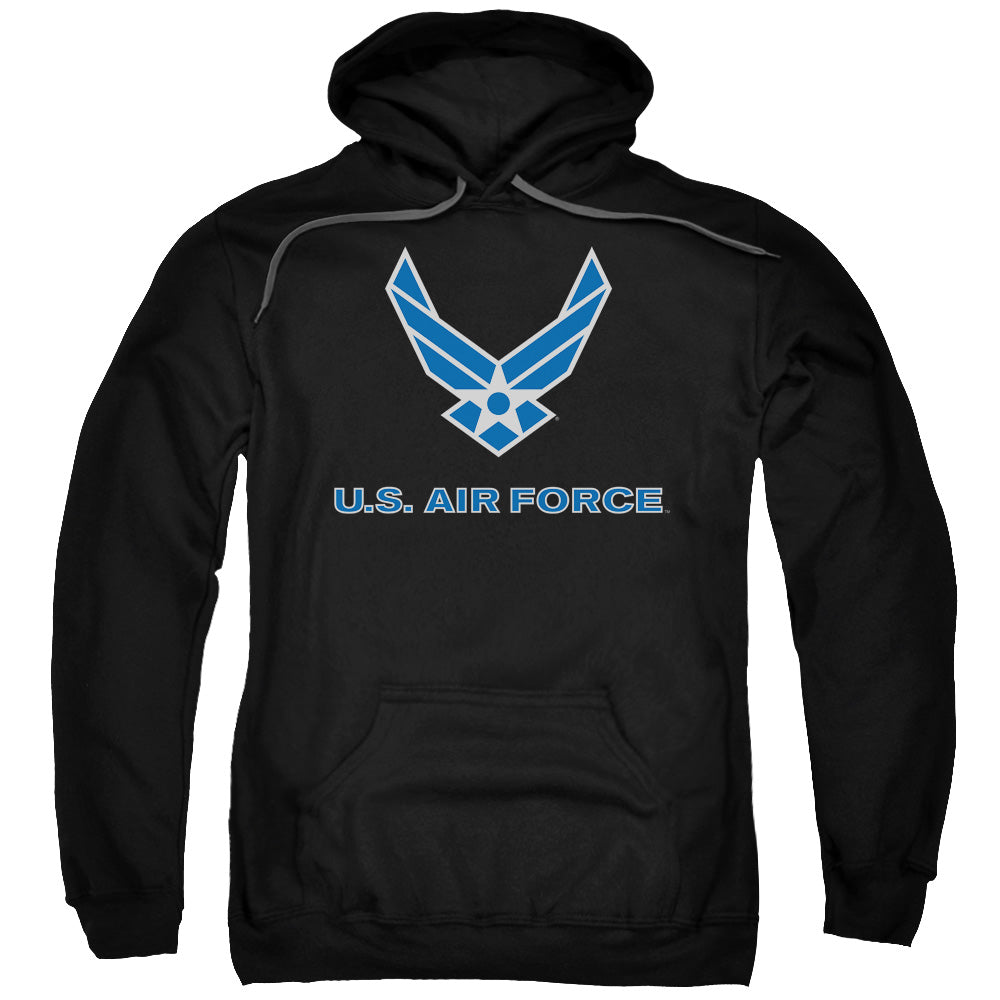 Air Force Logo Mens Hoodie Black Officially Licensed