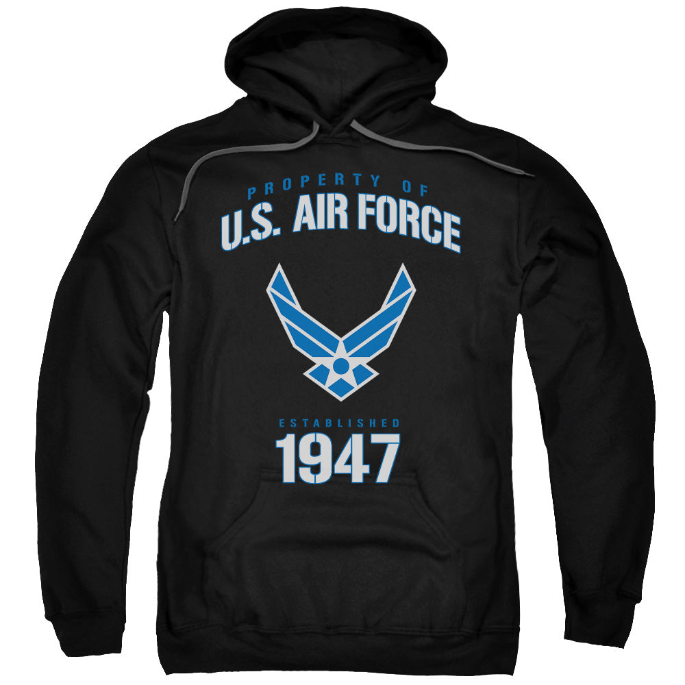 Air Force Property Of Mens Hoodie Black Officially Licensed