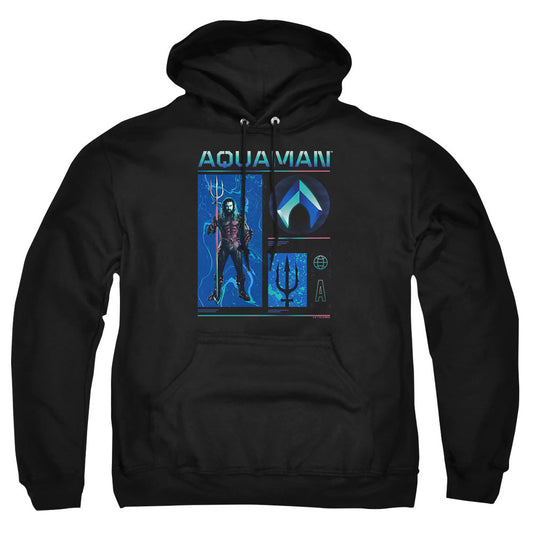 Aquaman And The Lost Kingdom Aquaman Stats Mens Hoodie Black Officially Licensed