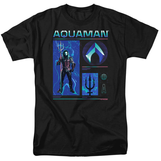 Aquaman And The Lost Kingdom Aquaman Stats Mens T Shirt Black Officially Licensed