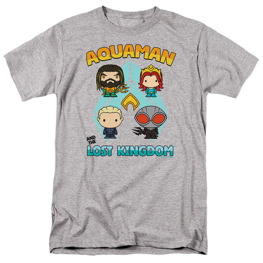 Aquaman And The Lost Kingdom Character Lineup Mens T Shirt Athletic Heather Officially Licensed