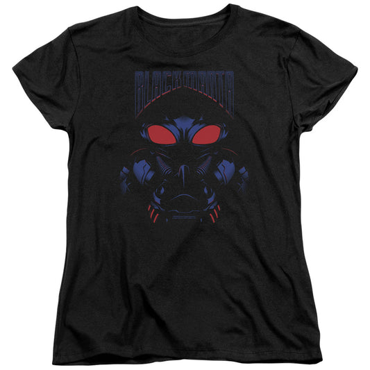 Aquaman Movie Black Manta Womens T Shirt Black Officially Licensed