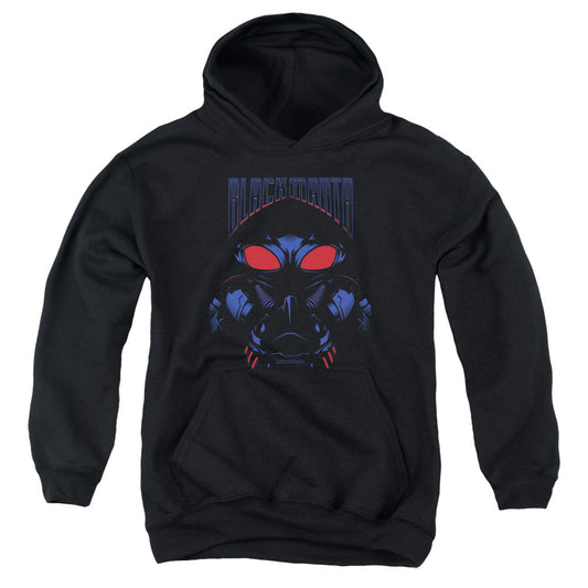 Aquaman Movie Black Manta Kids Youth Hoodie Black Officially Licensed