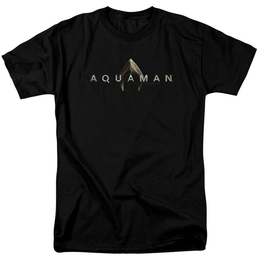 Aquaman Movie Logo Mens T Shirt Black Officially Licensed