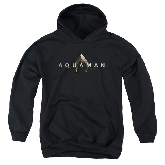 Aquaman Movie Logo Kids Youth Hoodie Black Officially Licensed