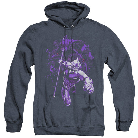 Aquaman Movie Evil Doers Mens Heather Hoodie Navy Officially Licensed