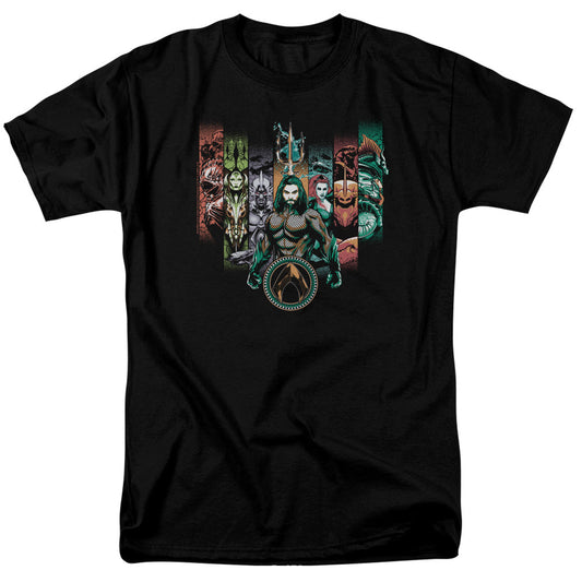 Aquaman Movie Unite The Kingdoms Mens T Shirt Black Officially Licensed