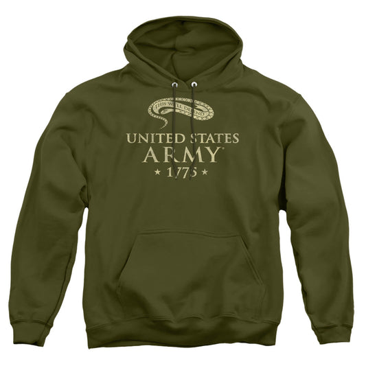 Army Well Defend Mens Hoodie Military Green Officially Licensed