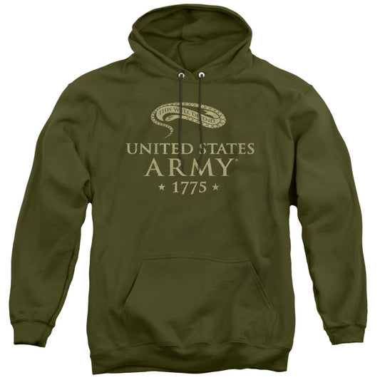 Army Well Defend Mens Hoodie Military Green Officially Licensed