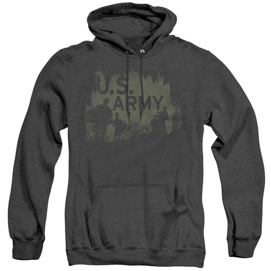 Army Soldiers Heather Mens Hoodie Black Officially Licensed