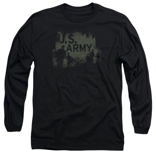 Army Soldiers Mens Long Sleeve Shirt Black Officially Licensed