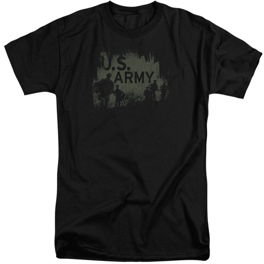 Army Soilders Mens Tall T Shirt Black Officially Licensed