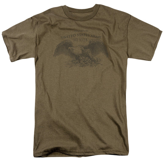 Army Property Of Mens T Shirt Safari Green Officially Licensed