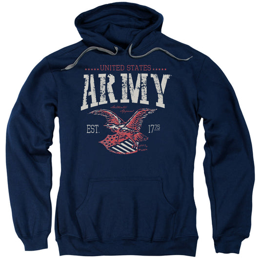Army Arch Mens Hoodie Navy Blue Officially Licensed