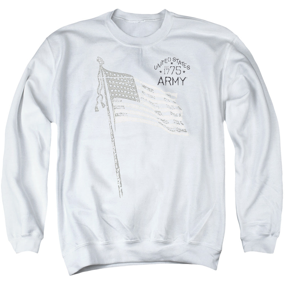Army Tristar Mens Crewneck Sweatshirt White